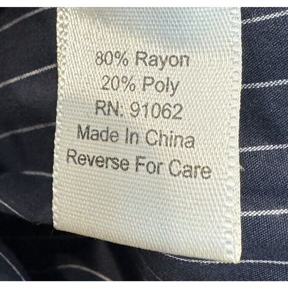 Standards & Practices Solid Stretch Crepe Wide Leg Black Trousers Women’s 16 NEW - Picture 9 of 13